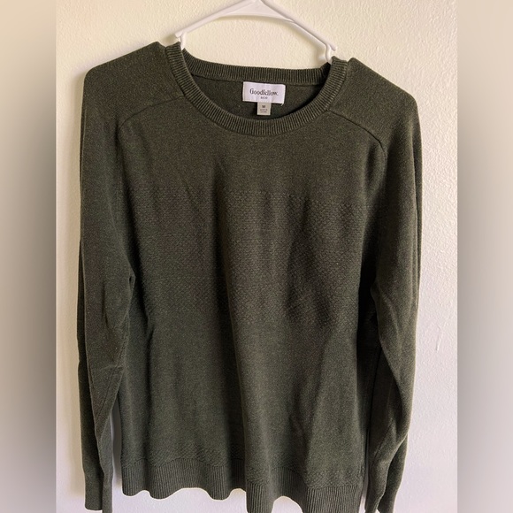 Olive green Goodfellow & Co sweater, men’s M - Picture 1 of 3